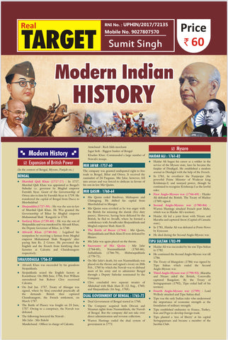 INDIAN MODERN HISTORY