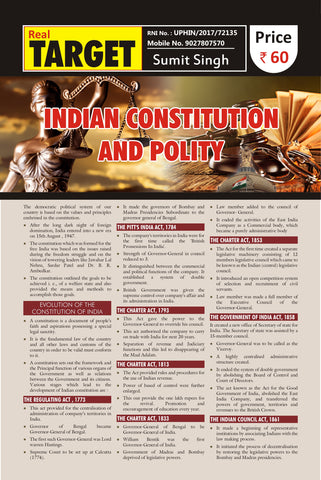 INDIAN CONSTITUTION & POLITY(ENGLISH)